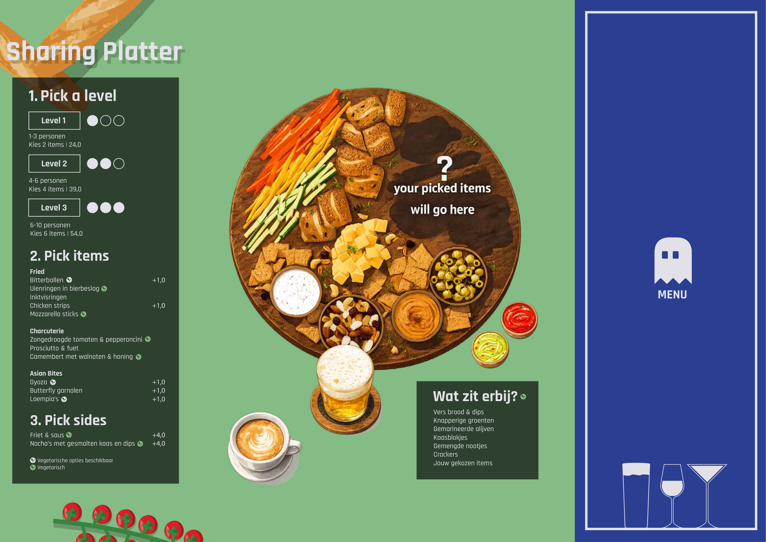 Barkeet menu — sharing platter